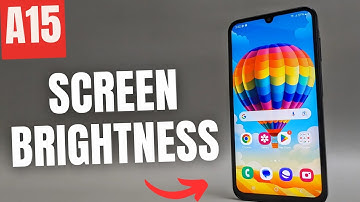 Samsung Galaxy A15 5G - How to Change Screen Brightness & Enable / Disable Auto Adaptive Brightness