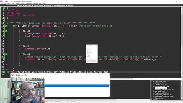 Using RegEx in AutoHotkey to Parse a mailing address