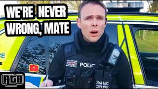 Details Dumb UK Cop PANICS Hard After Auditor Embarrasses Him! Update