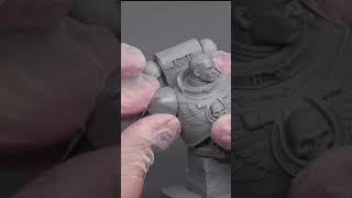 I 3-d Printed a SPACE MARINE II BUST - warhammer 40000