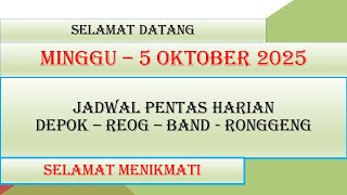 Jadwal Harian Depok - Minggu 5 Oktober 2025 - Kumpulan Jadwal Sandiwara hari inii - LIVE KJPS