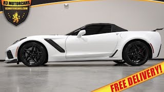 2019 CORVETTE ZR1 3ZR CONVERTIBLE ARCTIC WHITE 11K FREE ENCLOSED DELIVERY FOR SALE R3MOTORCARS.COM by R3 MOTORCARS 902 views 3 weeks ago 6 minutes, 45 seconds