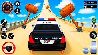 Impossible Mega Ramp Tracks Vs Gt Police Car Driving Omg Crazy Police Car Android Gameplay screenshot 1