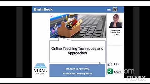 Distance Learning: Online Teaching Techniques and Approaches by Ms. Regina S. Sibal