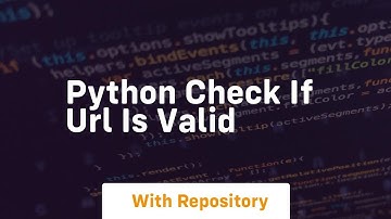 python check if url is valid