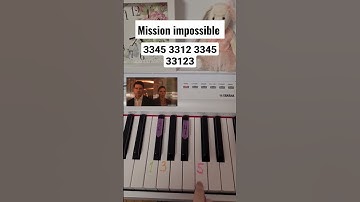Mission impossible - piano tutorial
