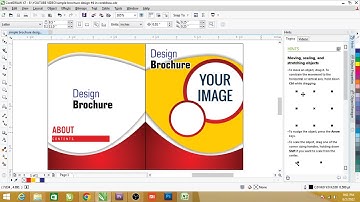 simple brochure design #4 in coreldraw