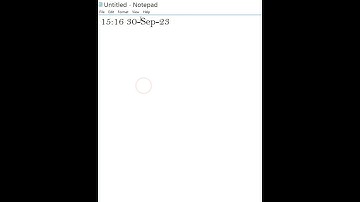 Insert Time & Date in Notepad 🤔। #shorts #ytshorts #notepad