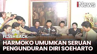 Ketua DPR/MPR Harmoko Umumkan Seruan Pengunduran Diri Soeharto Tahun 1998 - Flashback