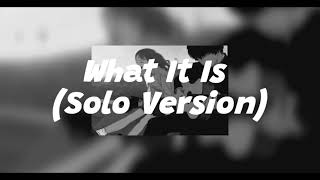 Download Lagu What it is - Doechii (Solo Version) MP3