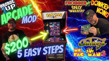 How to Mod Upgrade Arcade1up | DIY Arcade $200 - Play The Best Retro Games of All Time!