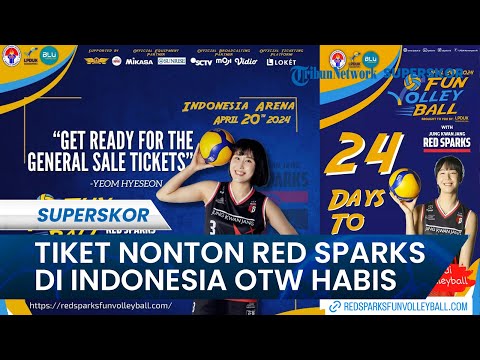 Tiket Nonton Red Sparks vs Indonesia All Star HAMPIR LUDES TERJUAL, Tinggal Sisa Harga Rp 1 Jutaan