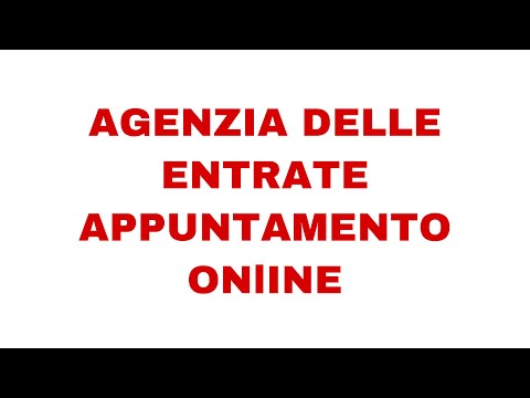 Appuntamento Online Agenzia Entrate