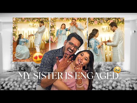 MY SISTER IS ENGAGED!! 💍🤍 | A beautiful (but chaotic) engagement Vlog | Kushi Jain