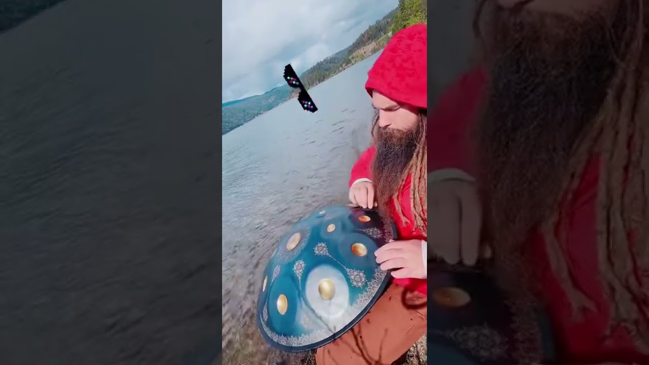 Handpan in a Hail Storm??? 🌨😳🌨