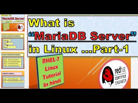 What is mariadb server in linux in hindi....(PART-1)