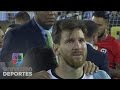 Messi lloró por otra final perdida