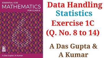 Class 6 Maths | Data Handling |Statistics Ex 1C Q8-14 #Maths #ICSE #Statistics #Class6 #Education