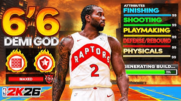 THE BEST 6,6 LOCKDOWN BUILD ON NBA 2K26... SNATCHBLOCK ANIMATIONS + DRIBBLING!