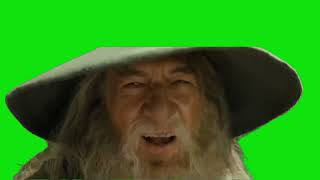 Gandalf Head Bobbing Meme Green Screen Template