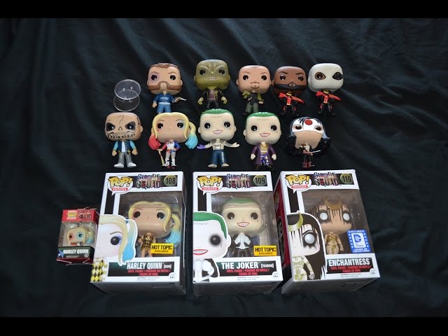 SUICIDE SQUAD MOVIE FUNKO POP COLLECTION! exclusives JOKER
