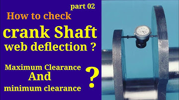 How to Check Crankshaft Wab Deflection in reciprocating compressors