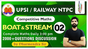 Boat And Stream By Dharmendra Sir (full concept with tricks)