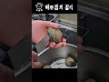 바닷가 캠핑중 물 뿜는 무언가..쭈꾸미 개조개 파티 #해루질 #워킹해루질