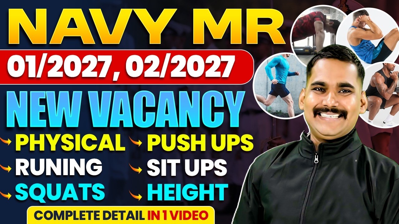 Indian Navy MR 2027 Physical Test Full Guide | Running, Push Ups, Height | Satydev Sir