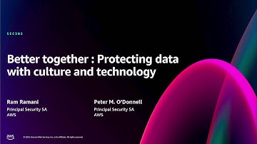 AWS re:Invent 2024 - Better together: Protecting data through culture and technology (SEC302)