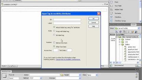 Dreamweaver CS5 Tutorial Inserting Checkboxes into Forms Adobe Training Lesson 10.10