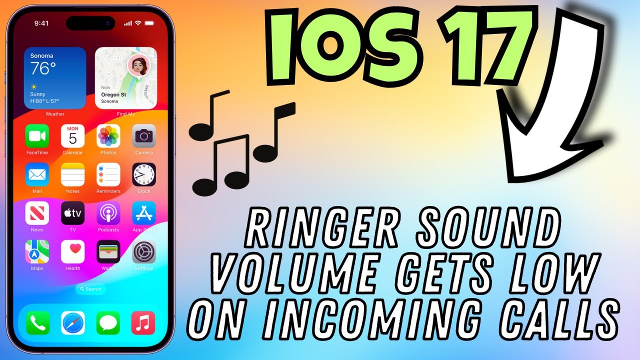 ringer-sound-volume-gets-low-on-incoming-calls-iphone-ios-17-youtube