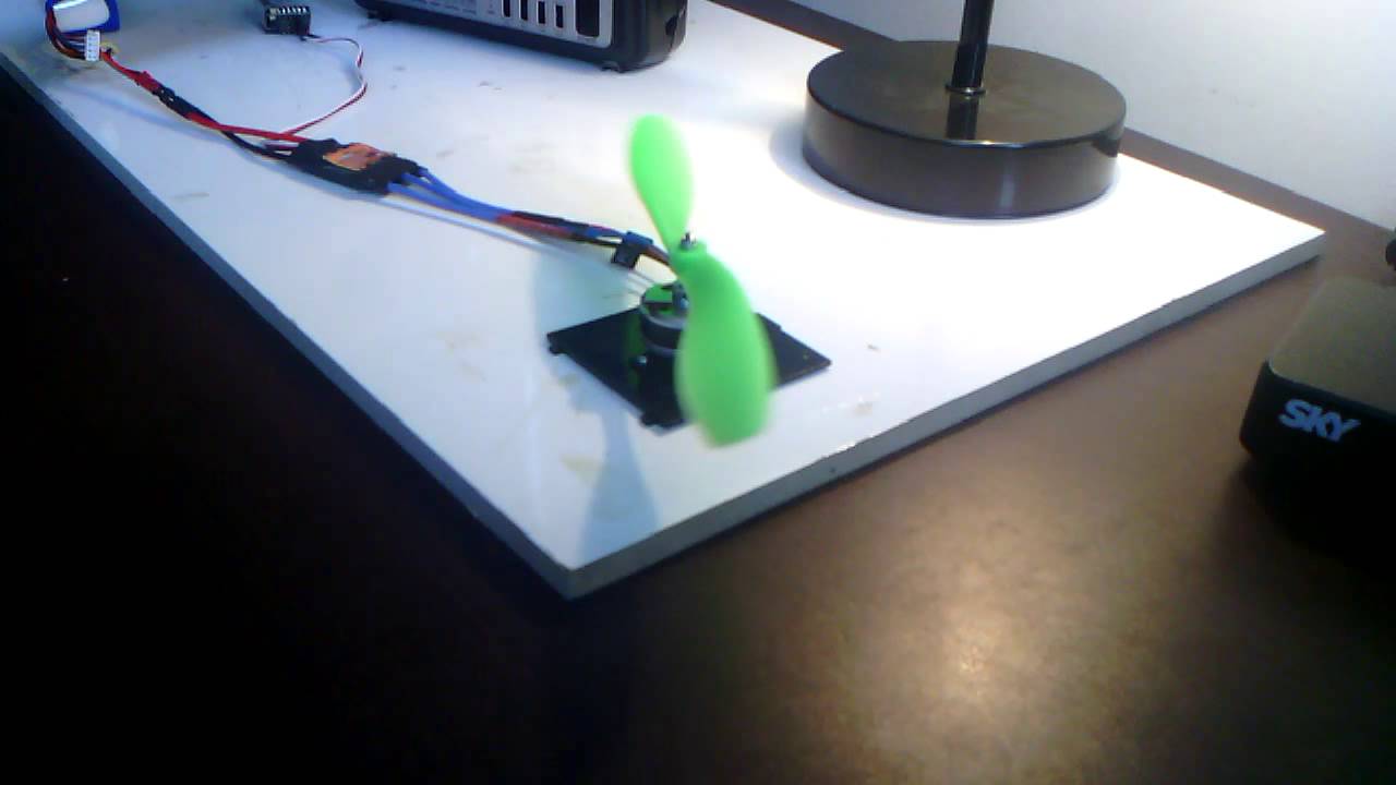 Turnigy 1350 brushless motor bench test