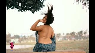 Indian Most Beautiful Sexy Model Rimpi Hot Braless Transparent Saree Fashion/ Hot Saree Photoshoot