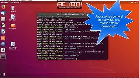 Encriptar y desencriptar un archivo en Ubuntu- Linux