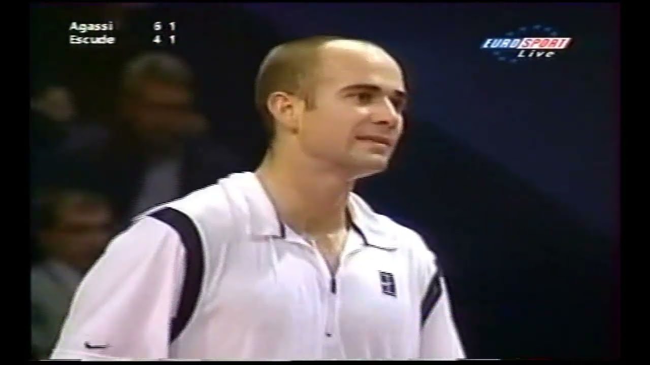 Basel 1999 2R Agassi vs Escude