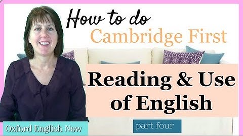 How to do FCE Reading and Use of English exam -  part four - key word transformation task