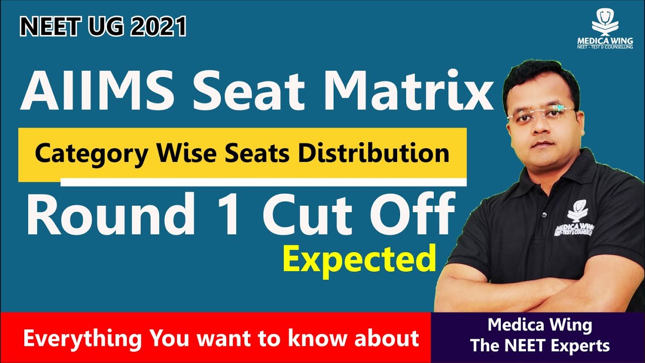 AIIMS Admission 2021 Seat Matrix and Cut off 2021 | AIIMS MBBS Seats Reservation 2021