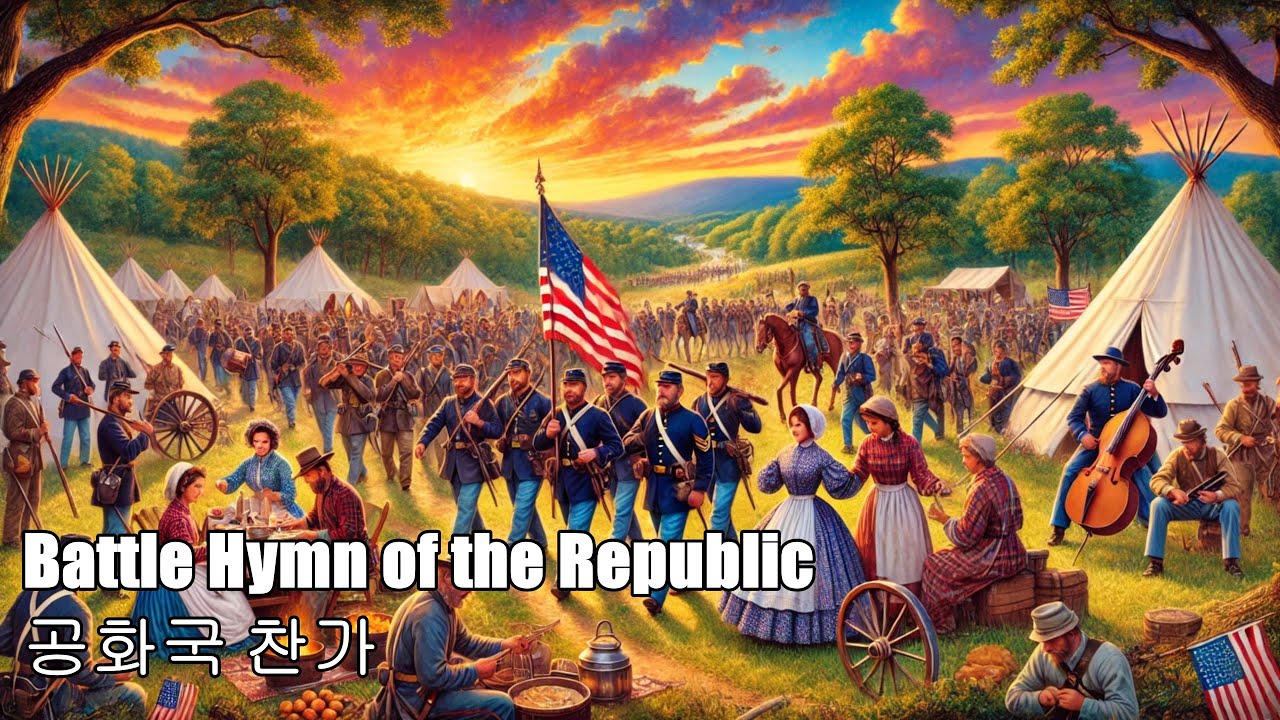 Battle Hymn of the Republic Korean 공화국 찬가 한국어