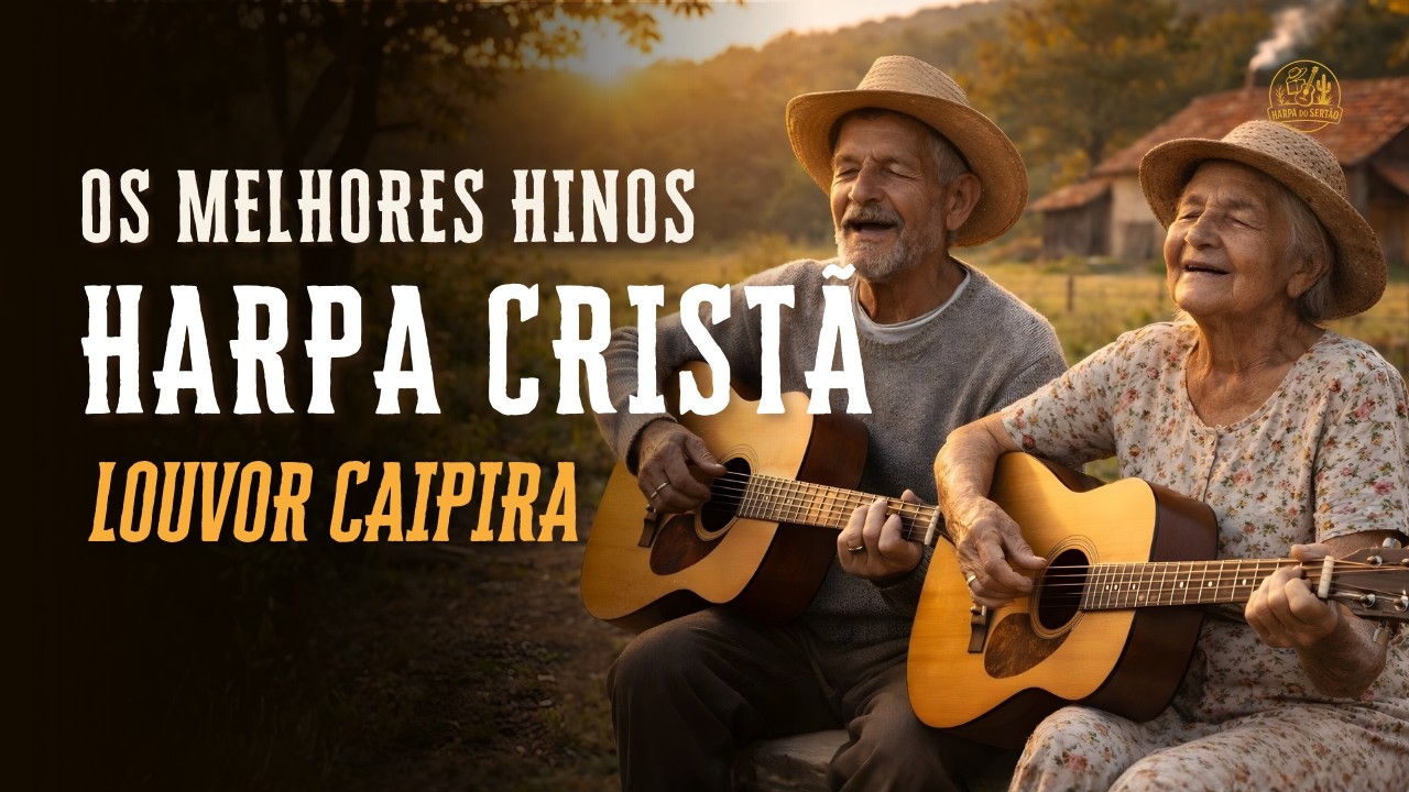 Hinos Da Harpa Cristã – Louvor na Roça Com Letra – Hinos Antigos Com Legenda