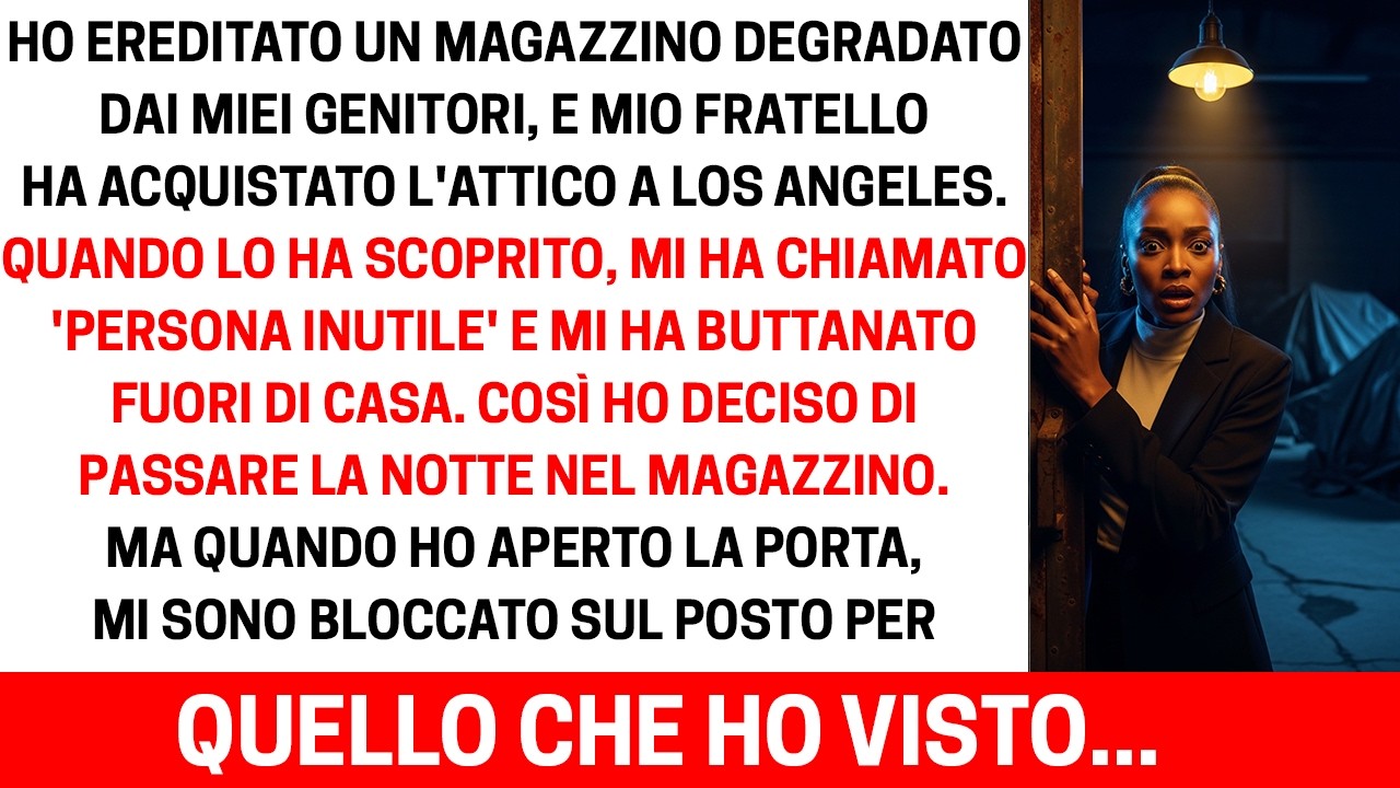 Ho ereditato dai miei genitori un vecchio magazzino fatiscente, ma quando ci sono entrato...