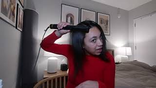 Curly To Straight Hair Tutorial Hair Care Routine