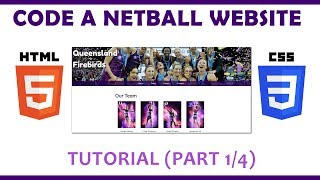 Make a Netball Website Using HTML/CSS (Part 1/4)