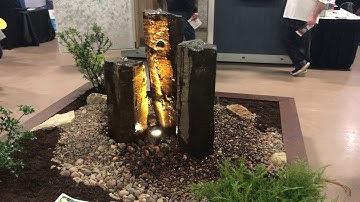 Basalt Column Fountain Display