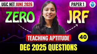 UGC NET Paper 1 Teaching Aptitude Dec 2025 Important Questions | Paper 1 UGC NET MCQs | JRFAdda