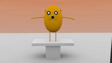 I MODELED JAKE FROM ADVENTURE BUT IN 3D (blender 2.79)