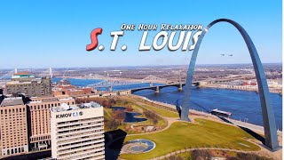 Aerial St. Louis  Relaxation Ambient  4K Drone Footage