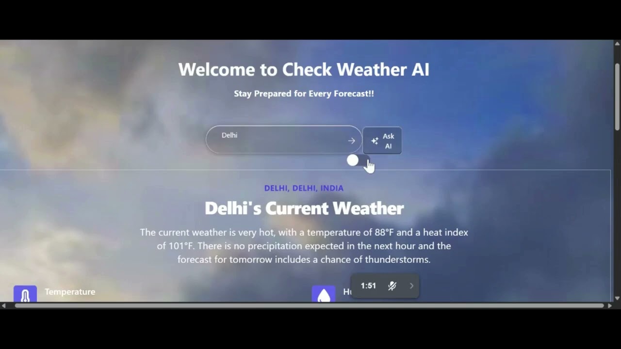 Check Weather AI  - Full project walkthrough