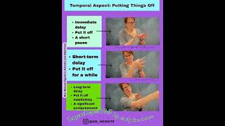 American Sign Language (ASL) Temporal Aspect: Putting Things Off
