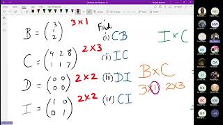 Matrices Session 2 of 3